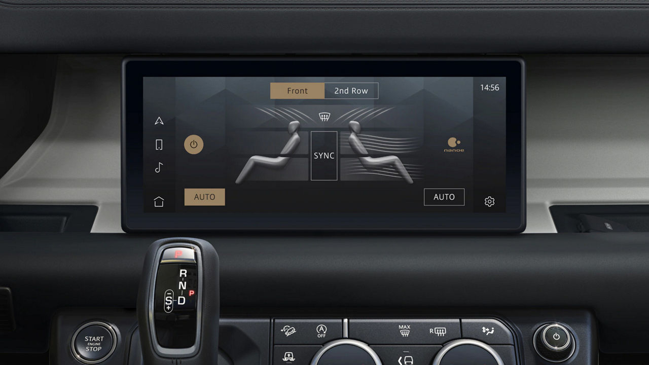 Land Rover sync screen