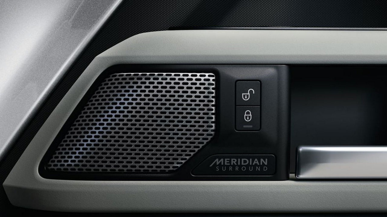 Meridian sound system on door