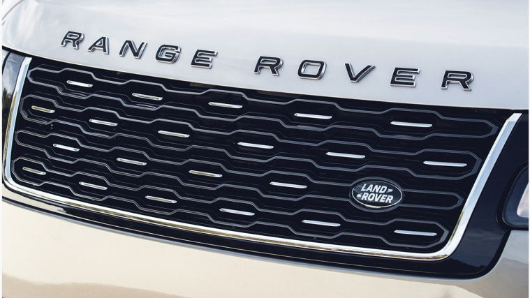 Range Rover grill logo and letters