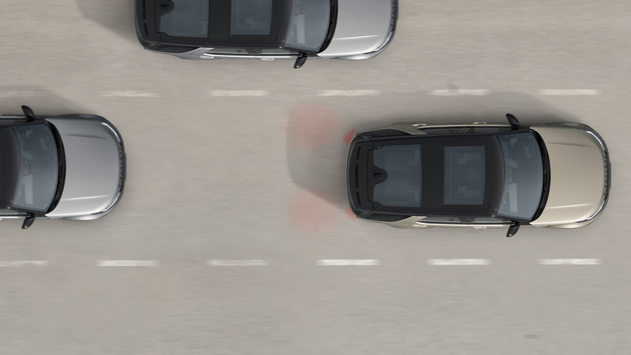 Illustration showing rear collision monitor