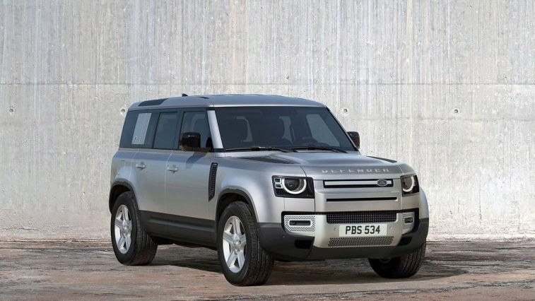 Land Rover Defender parked front side view