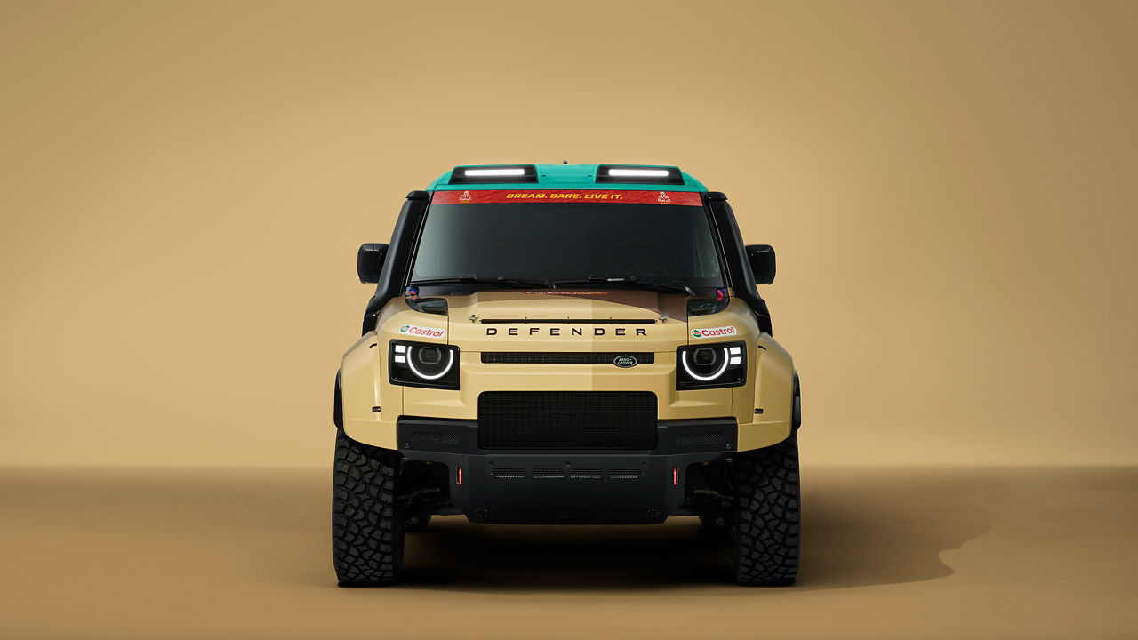 Defender dakar front profile