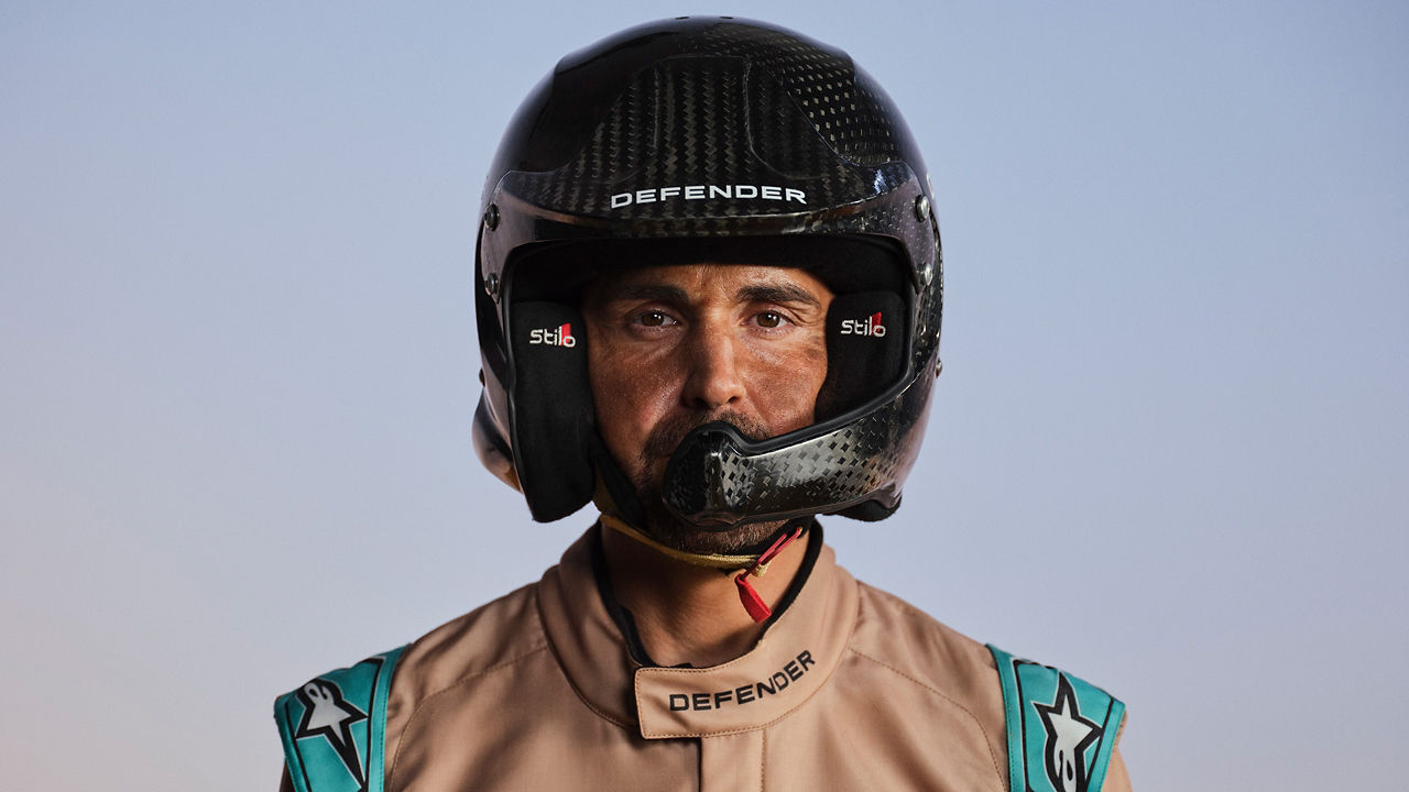 RALLY LEGEND ORIOL VIDAL WITH HELMAT