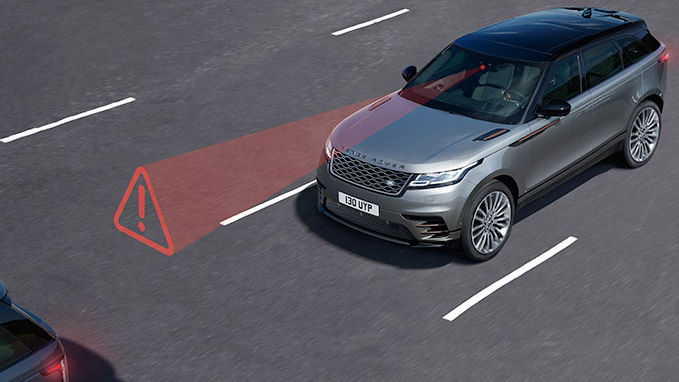Range Rover driving assistance watch out signal