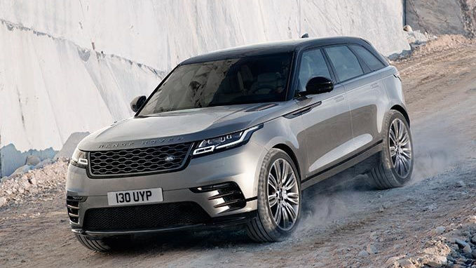 Range Rover is driving 