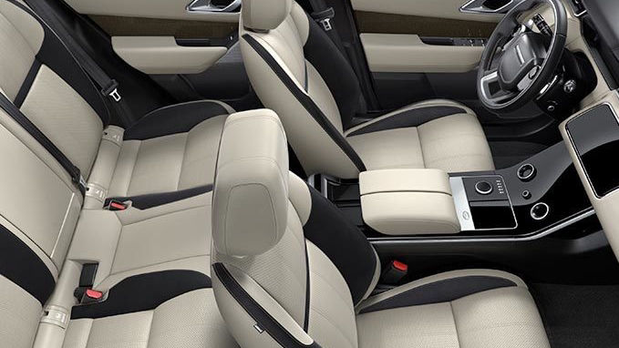 Range Rover interior top view