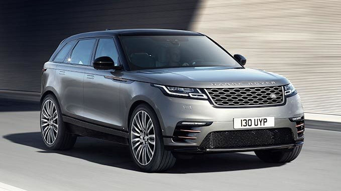 Range Rover is parked front side view