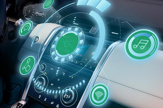 Land Rover dashboard icons settings