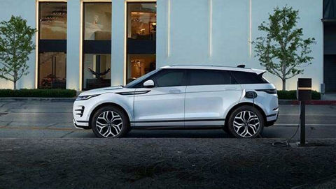 Range Rover charging at the phev station point
