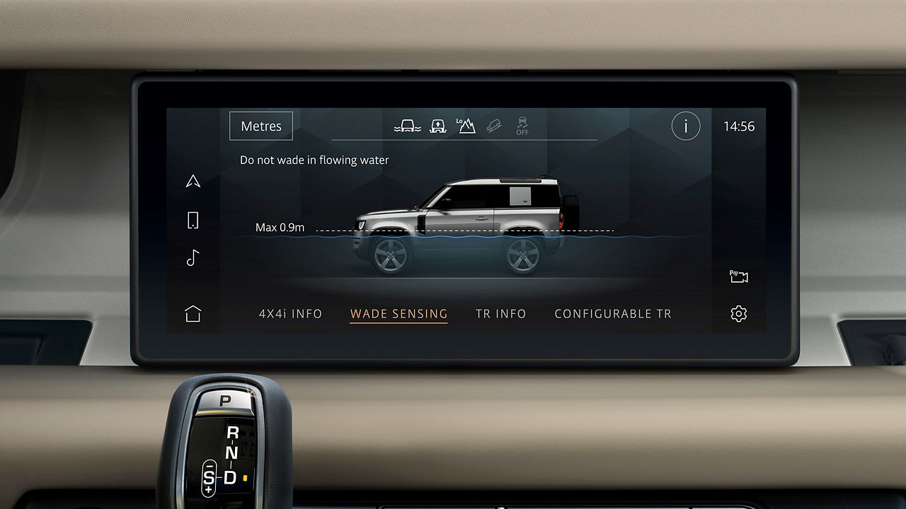 Defender Infotainment System with gear