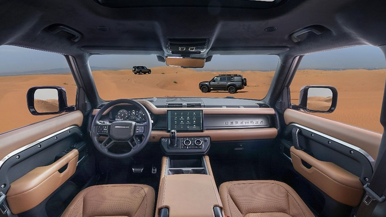 Defender interior view