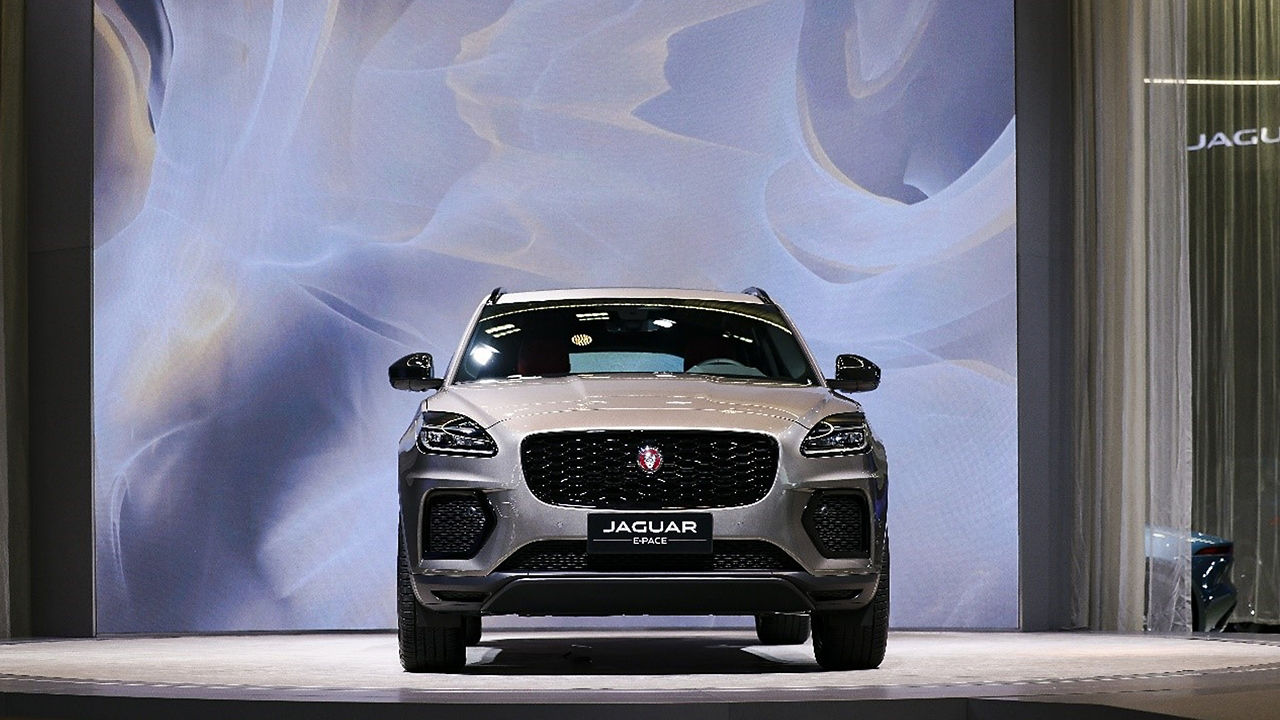 Jaguar E-Pace front view on stage