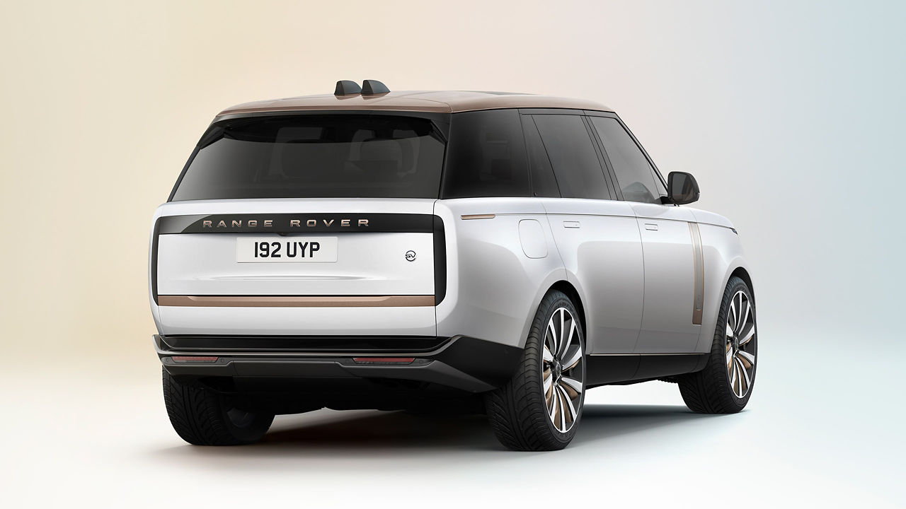 Range Rover SV white back view