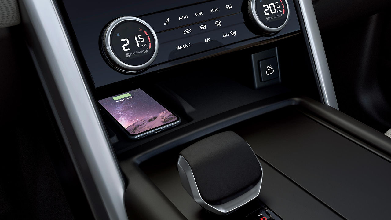 Climate control centre inside the Discovery.