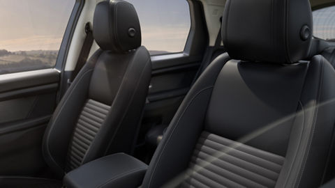 Leather seat of the Discovery sport 
