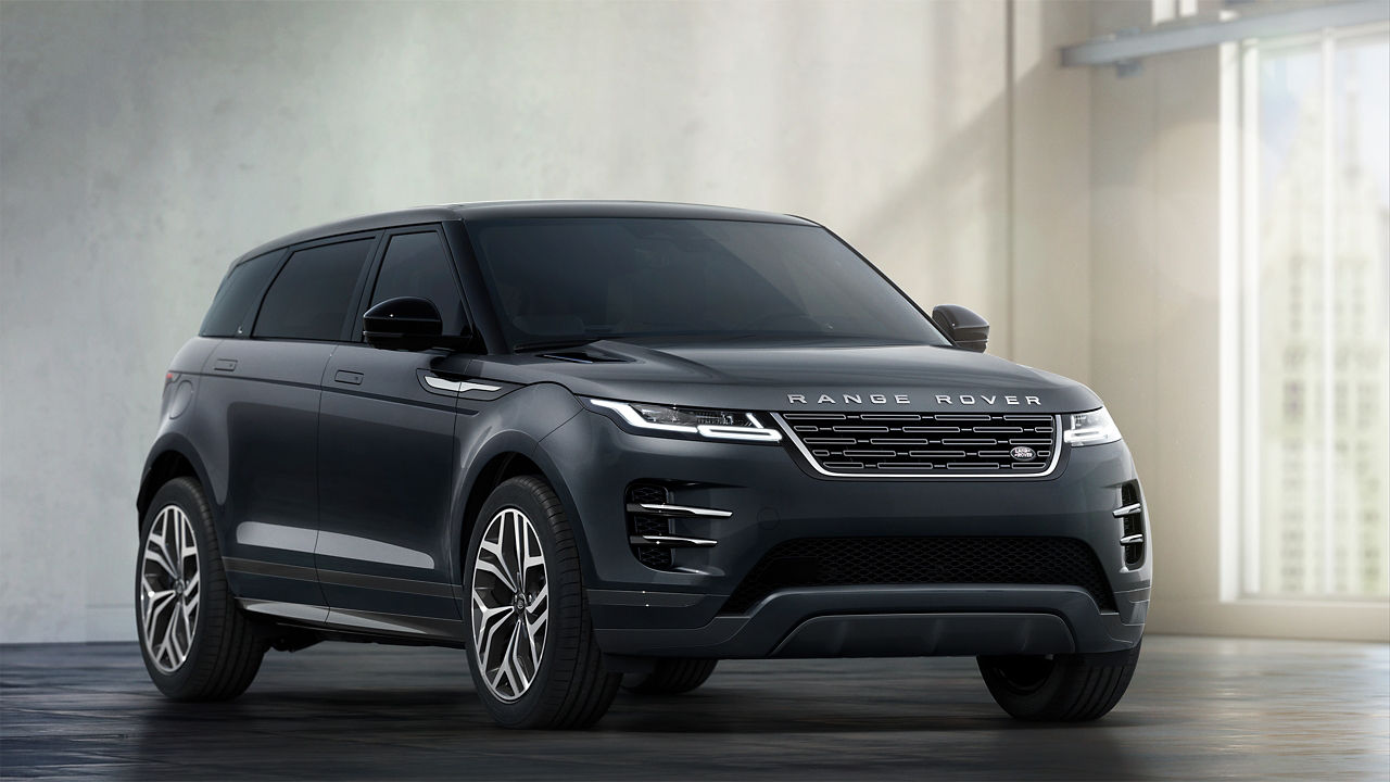  Range Rover Evoque standing on motor showroom