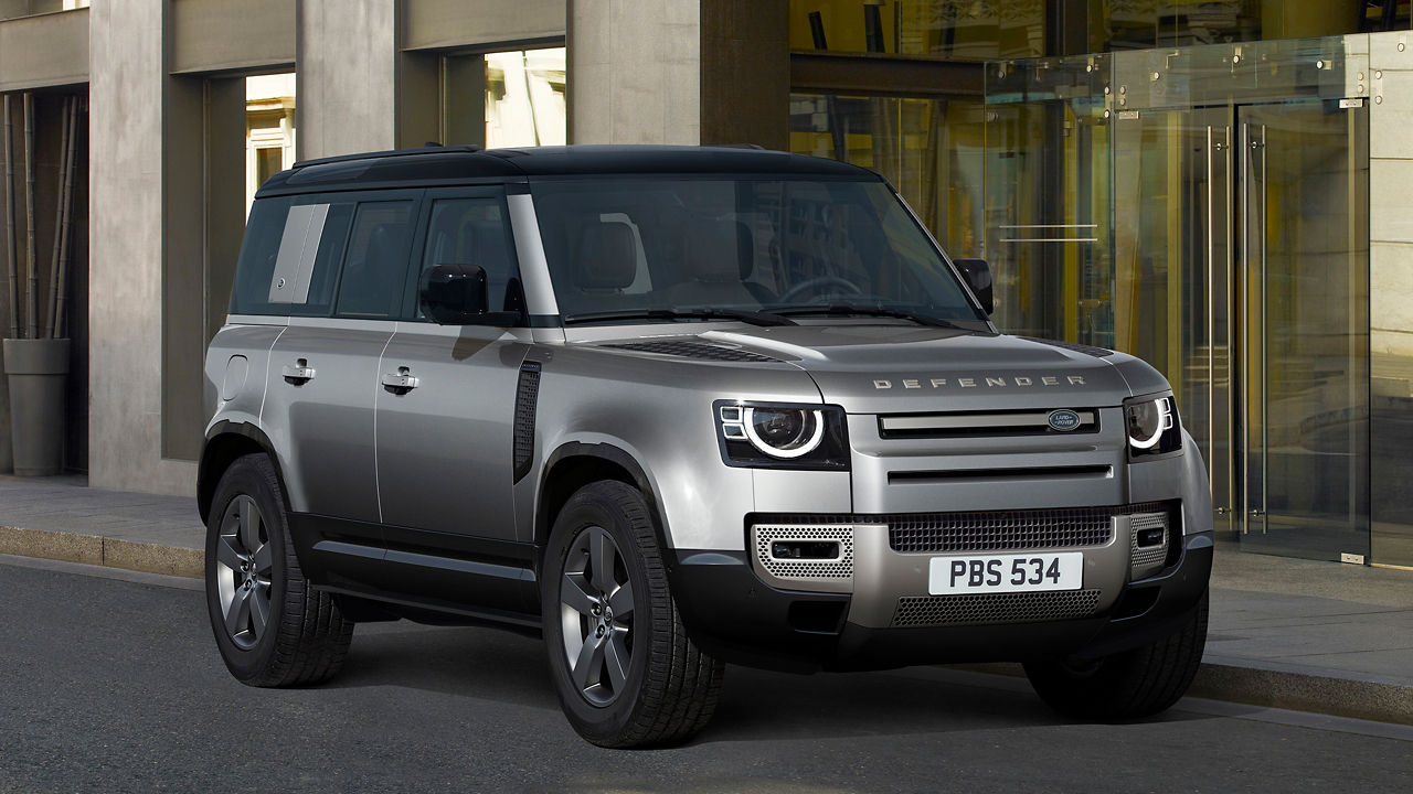 Defender parked on road side