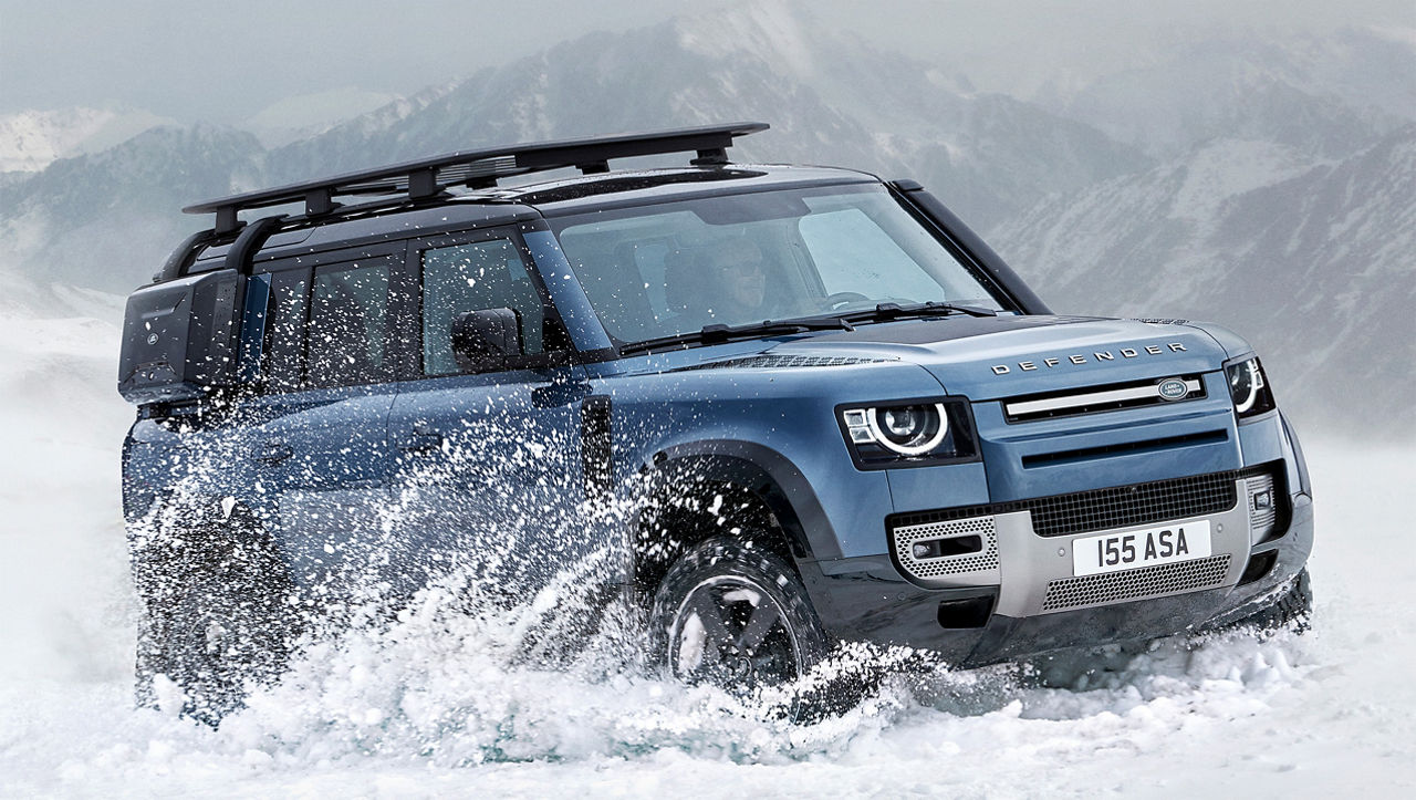 Defender water splash view