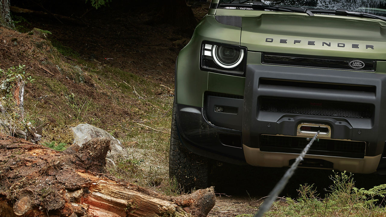 Defender towing.