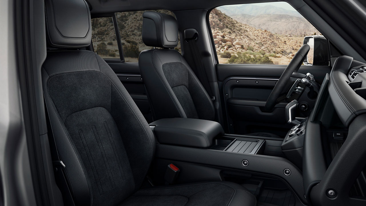 Defender interior front seat visual