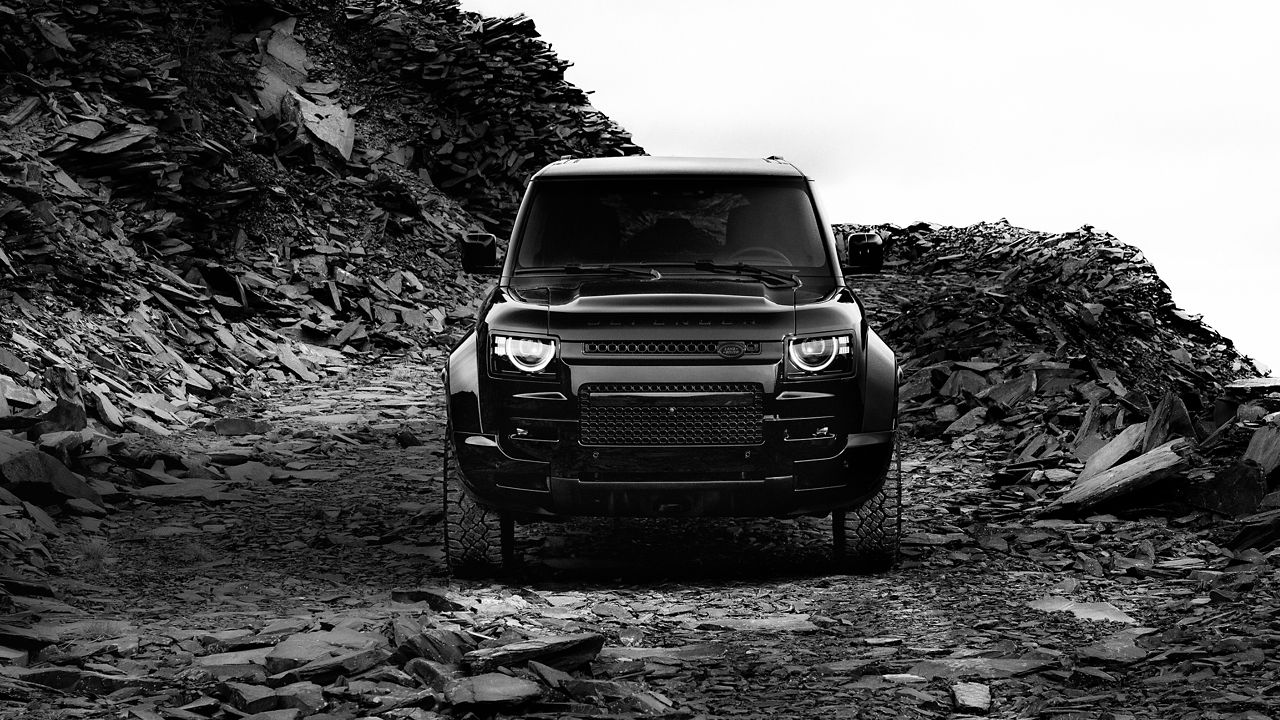 Defender OCTA Front View Black Edition