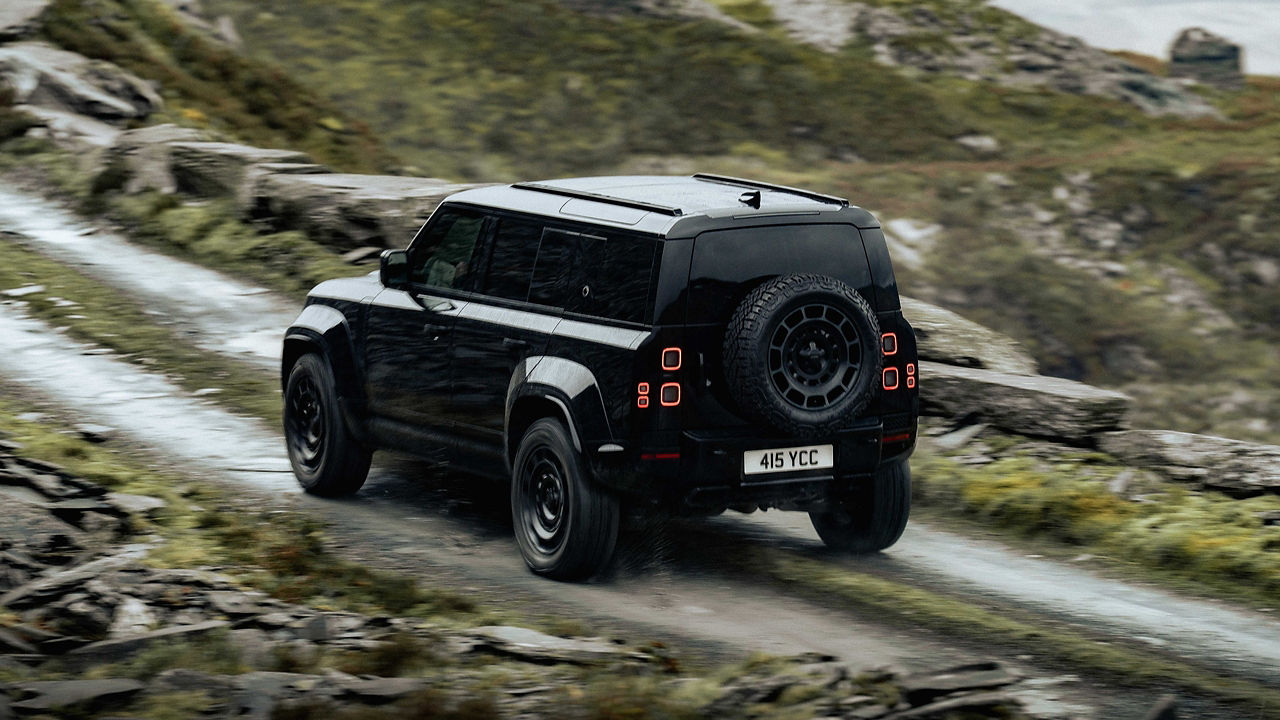 Defender on hill