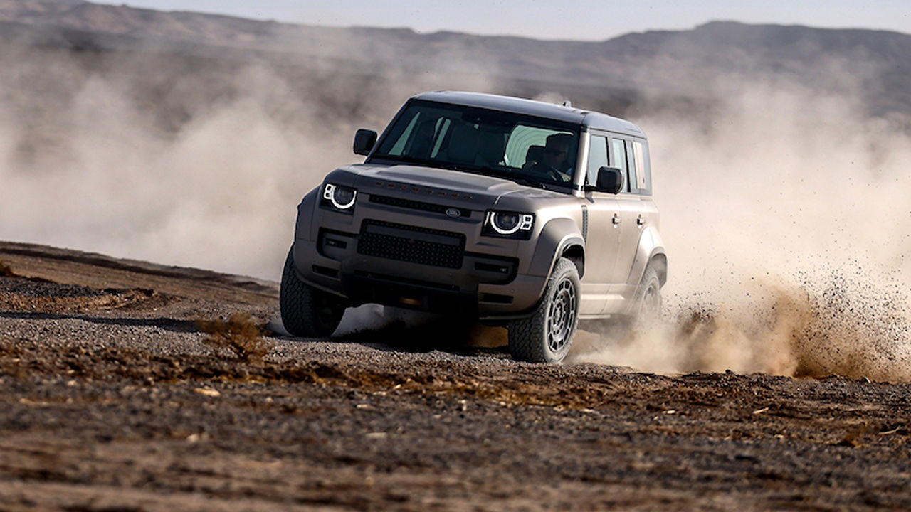 Defender off road driving