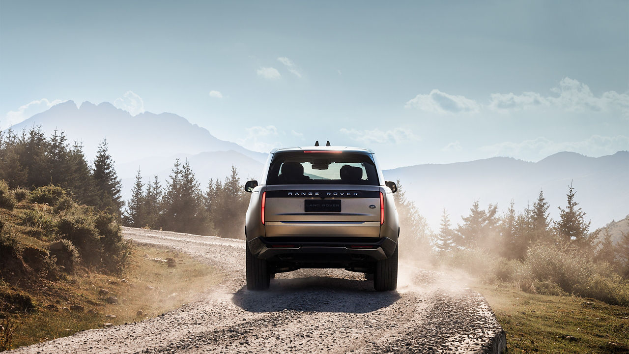 Land Rover L460 in the mountains 