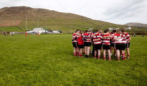 Rugby players before game