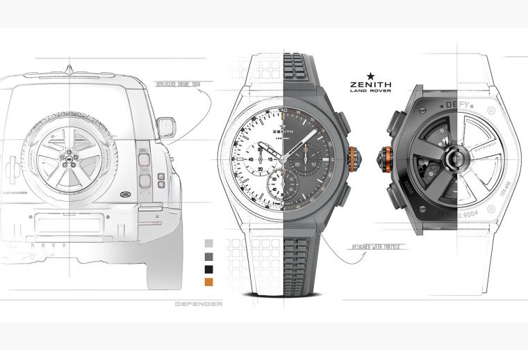 Land Rover Zenith watch schematic