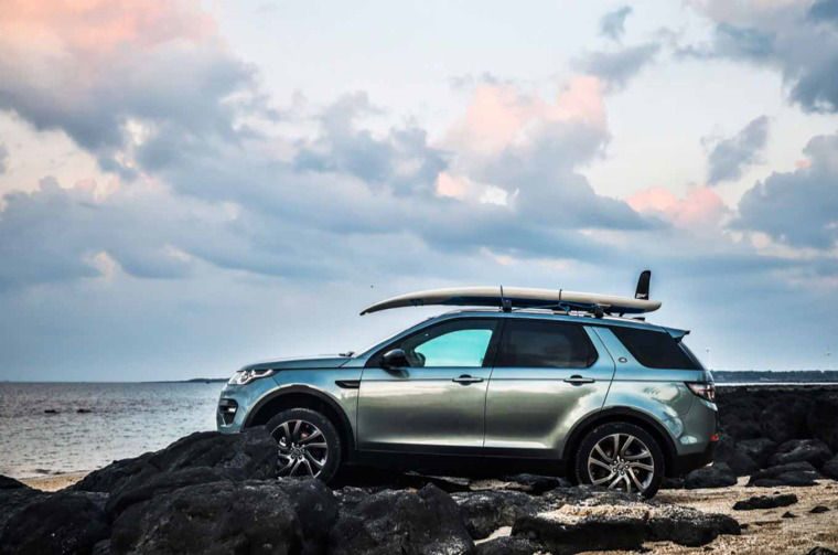 Range Rover on the beach