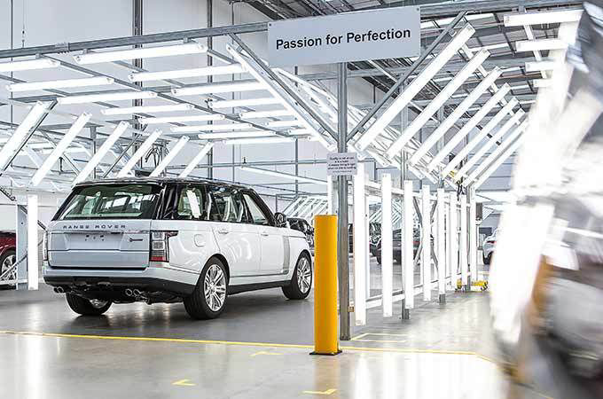 Range Rover assembly line