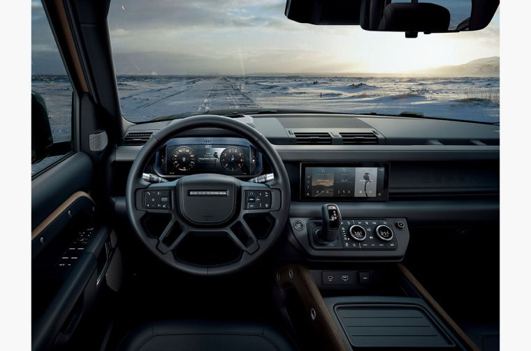 Land Rover Defender cockpit