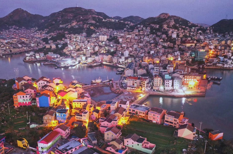 Aerial view of city