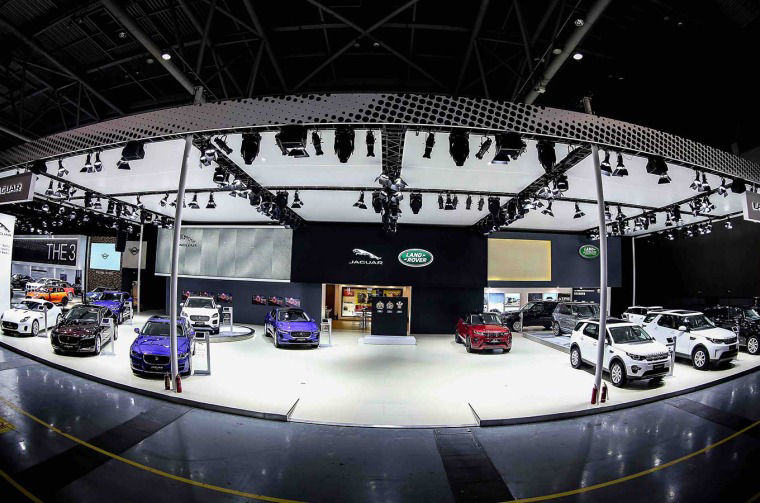 Jaguar Land Rover booth at Chongqing Auto Show