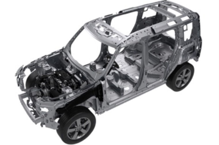 Land Rover 110 body structure illustration