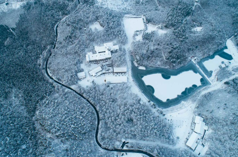 Aerial view of landscape