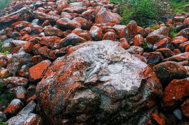 Close up of rocks