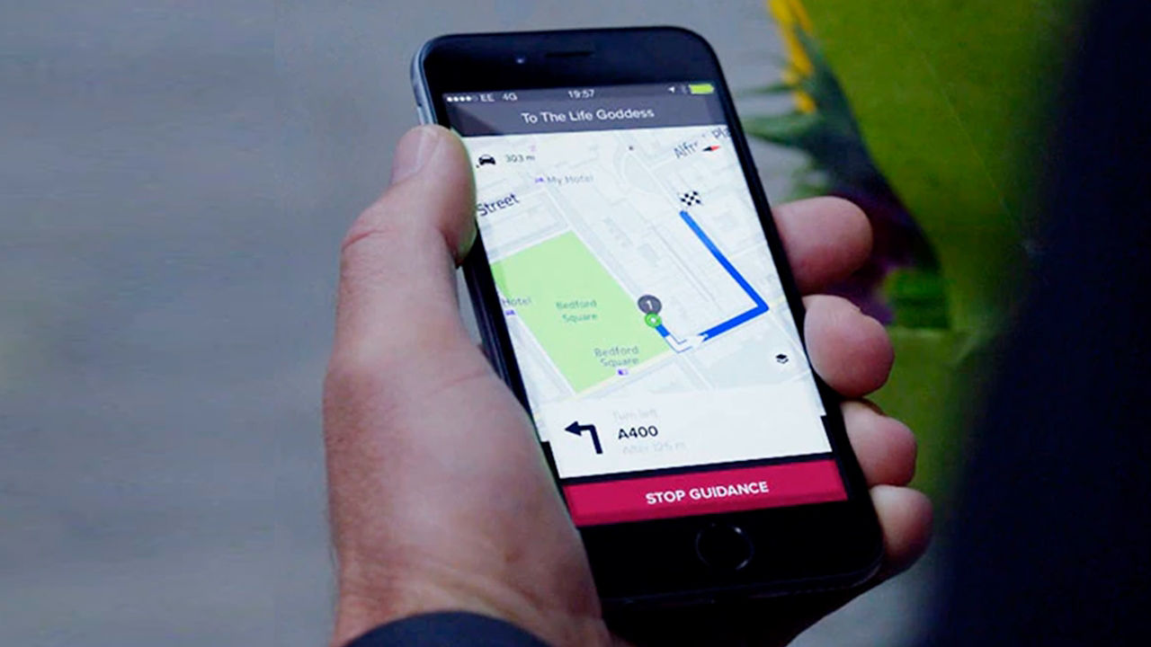 Mobile navigation screen