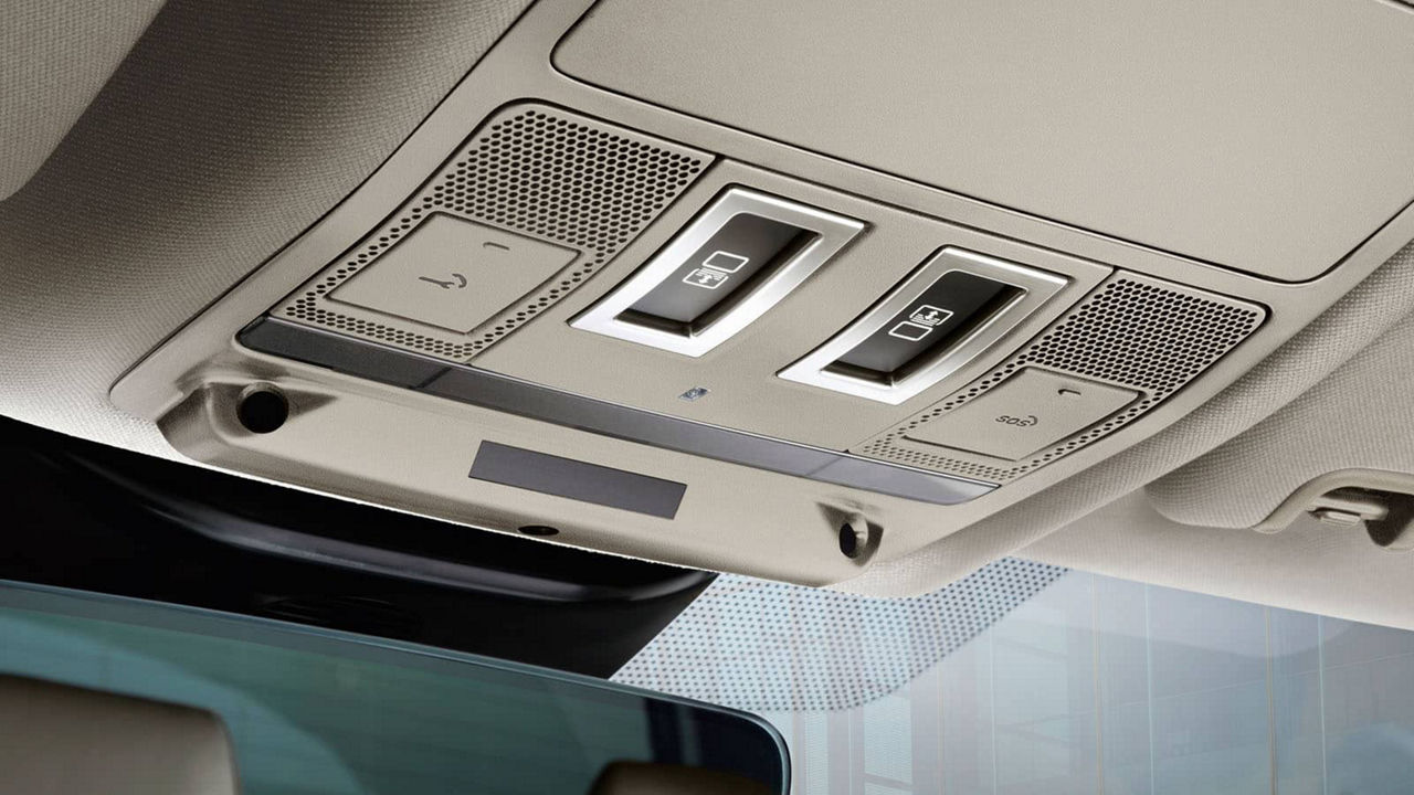 Interior roof  of Land Rover vehicle