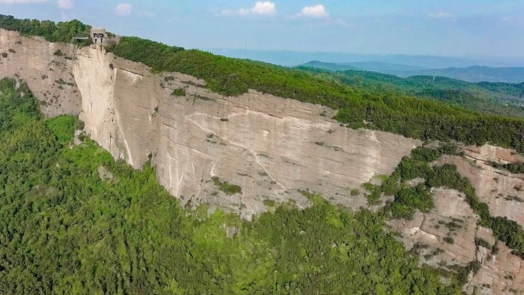 A sheer cliff face