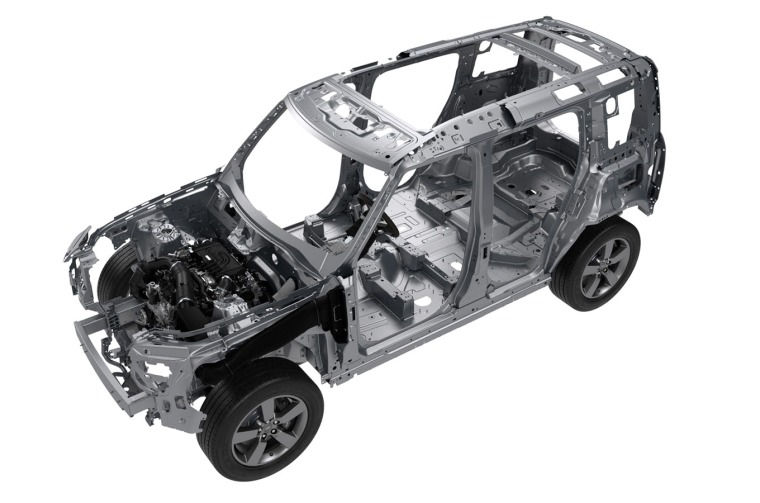 Range Rover Defender car frame