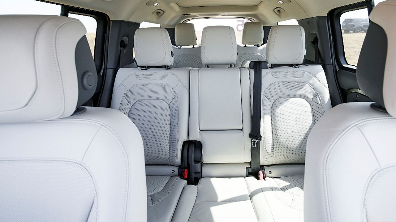 The new Land Rover Defender 130 accommodates travel with a large space