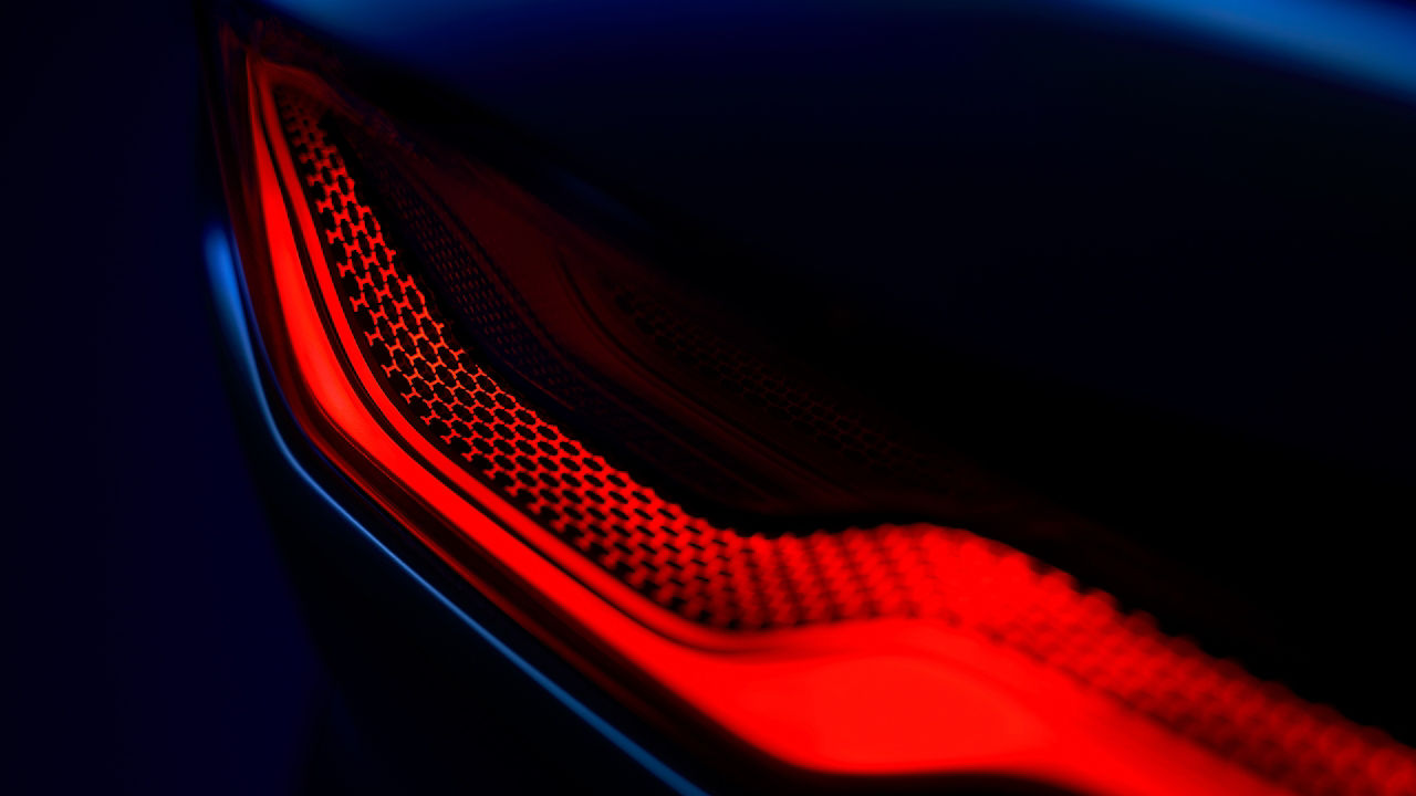 Back Side red light view of F-Type