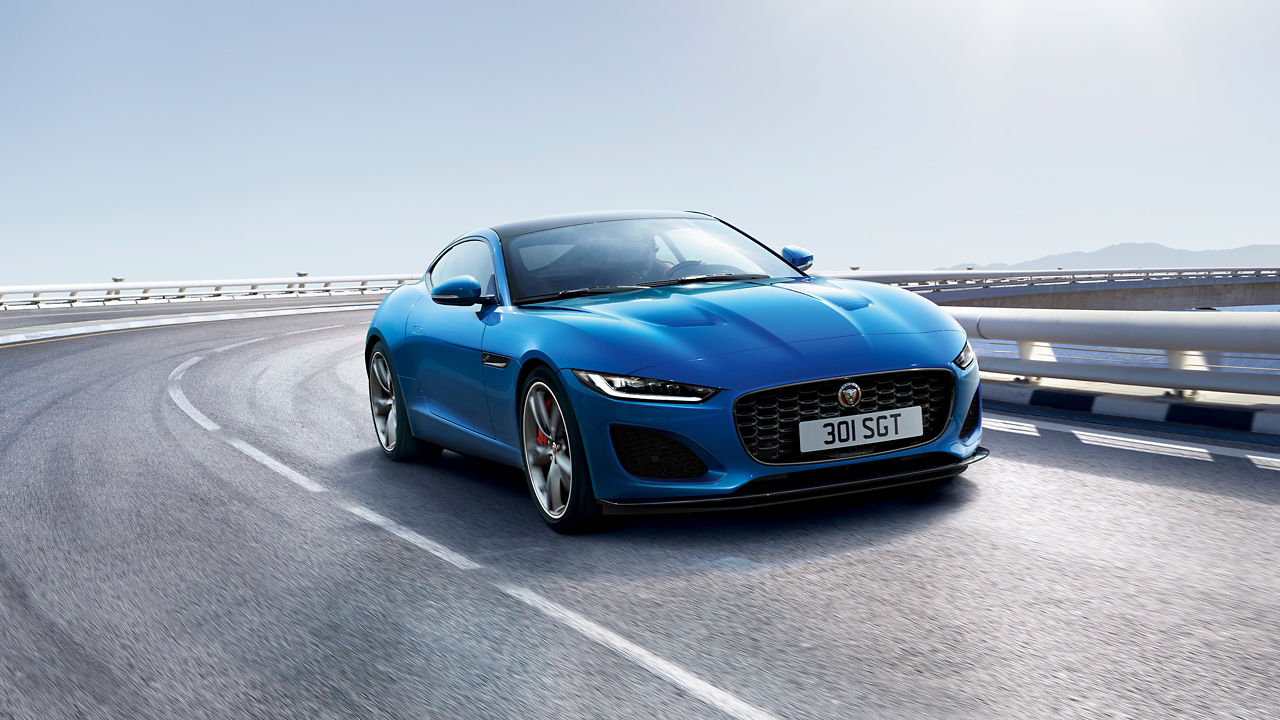 Jaguar F-TYPE Driving On Mountain Highway Road