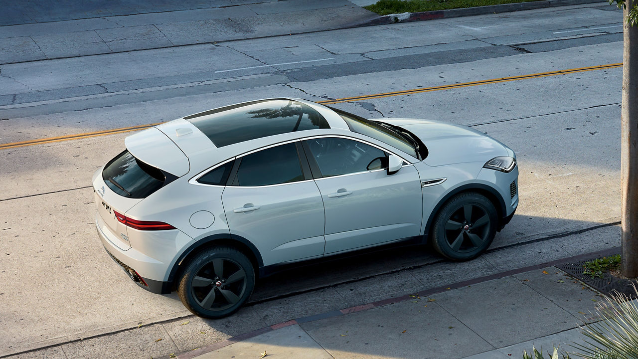 Road side parked Jaguar E-Pace 
