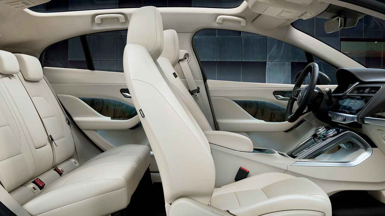 Jaguar I-PACE Interior with beige and black combination
