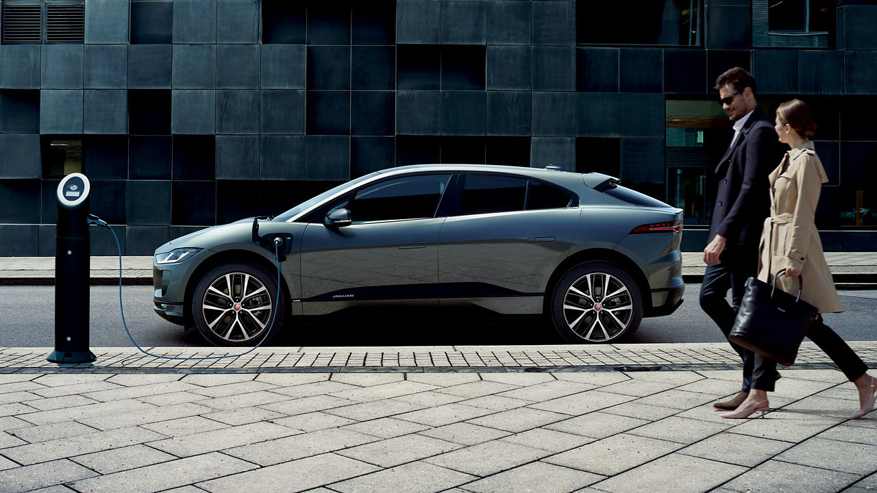 Jaguar I-PACE parked at Charging Station