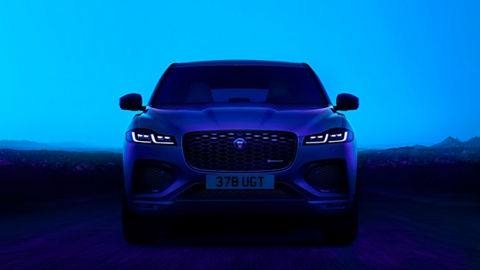 Front view of Jaguar F-PACE