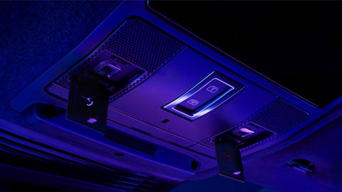 JDX car interior view of the roof